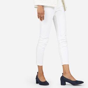 Everlane Day Heel in Navy Suede, size 7